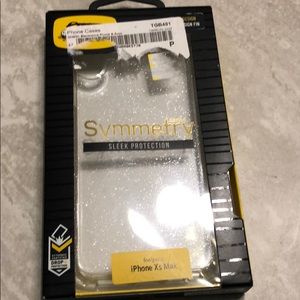 OtterBox iPhone XS max symmetry clear glitter case
